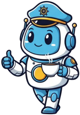 Captain Cha mascot waving